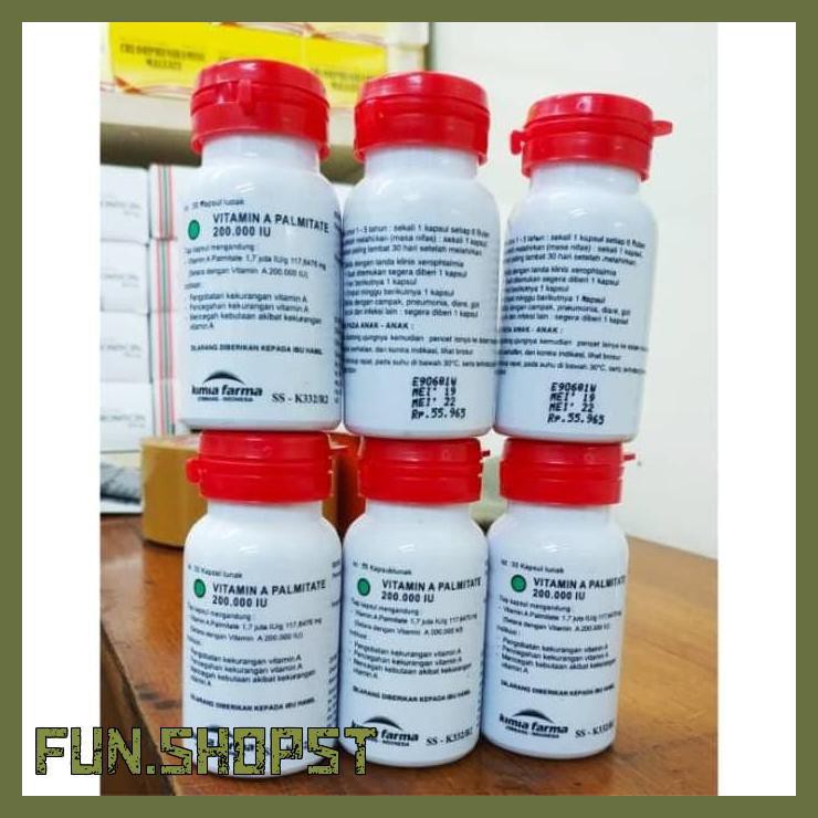 VITAMIN A PALMITATE 200.000 IU PERBOTOL(ISI 50 KAPLET) EXP MEI 22