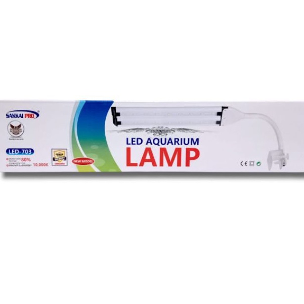 Lampu Jepit Aquarium SAKKAI PRO LED 703