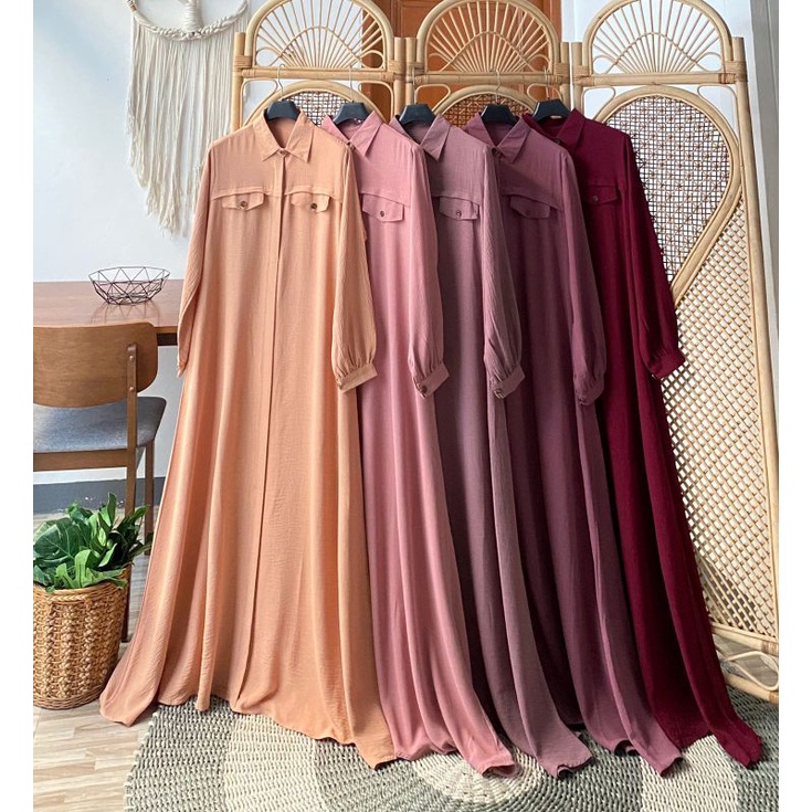 ANNA ABAYA || Abaya CEY CRINKLE || Abaya bigsize PB 140 cm