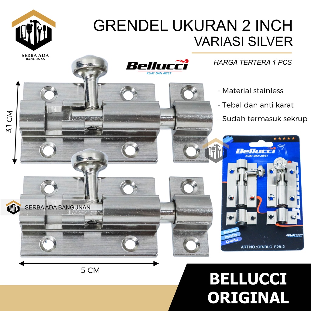 Grendel Bellucci F28-2 Nb | Grendel BLC | Grendel Slot ( 1 PACK ISI 2 PCS ) original 100%