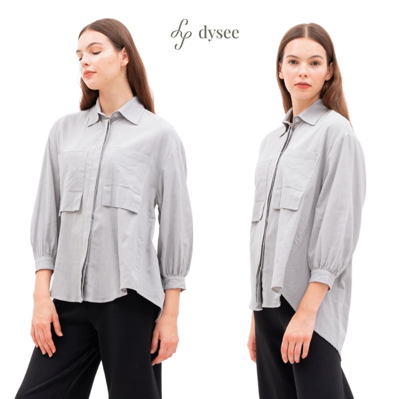 NOERA SHIRT - KEMEJA LINEN OVERSIZE/KEMEJA LINEN WANITA CRINKLE