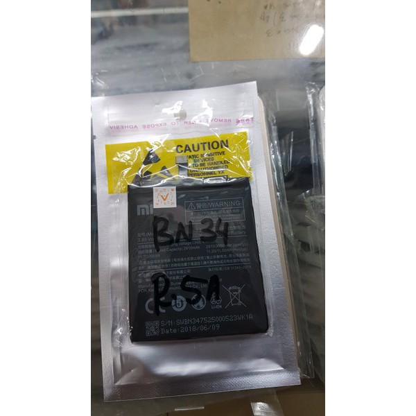 BATERAI XIAOMI REDMI 5A BN 34 ORI ori