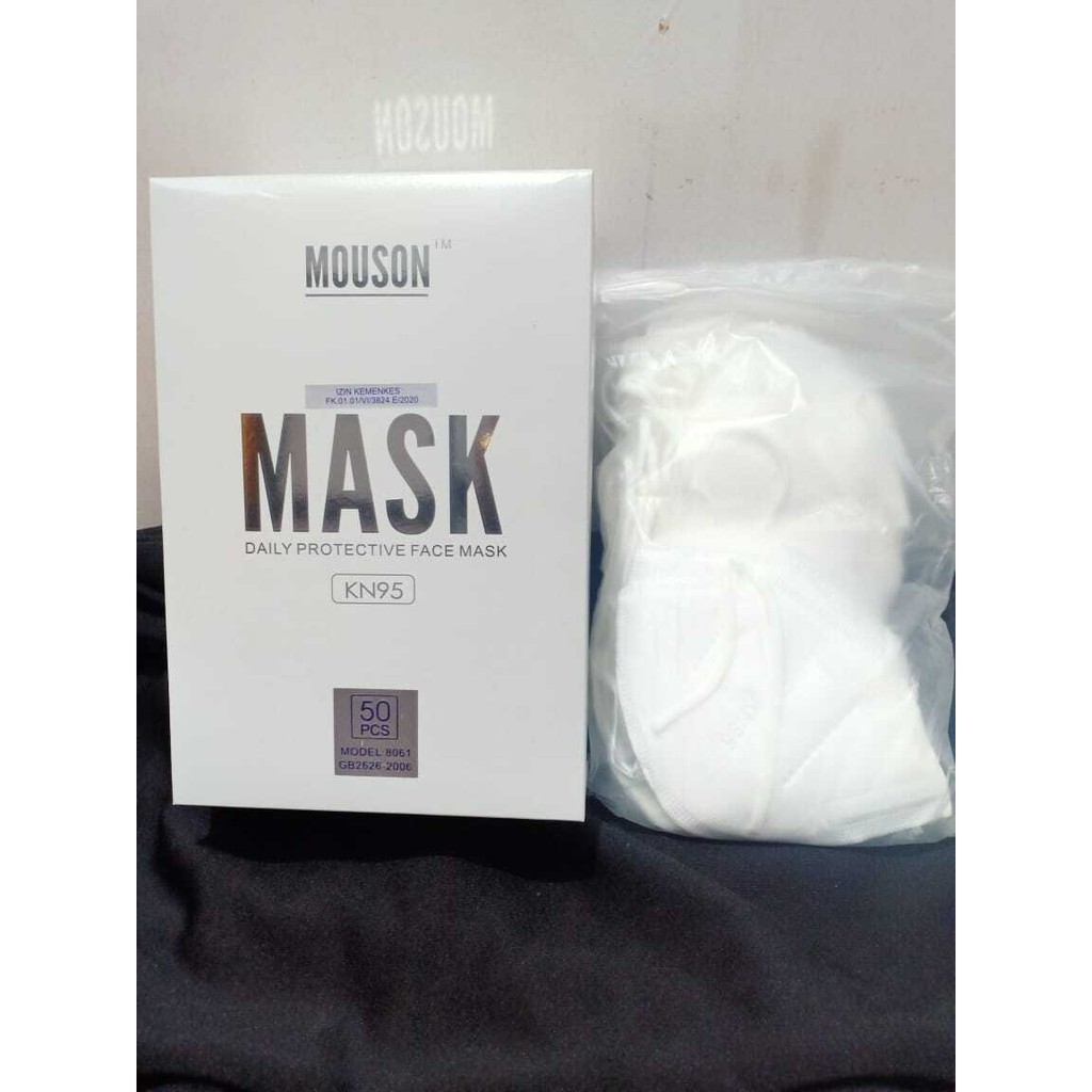 MASKER KN95 MOUSON / MASKER 5 LAPIS (ISI 50 PCS PER KOTAK)