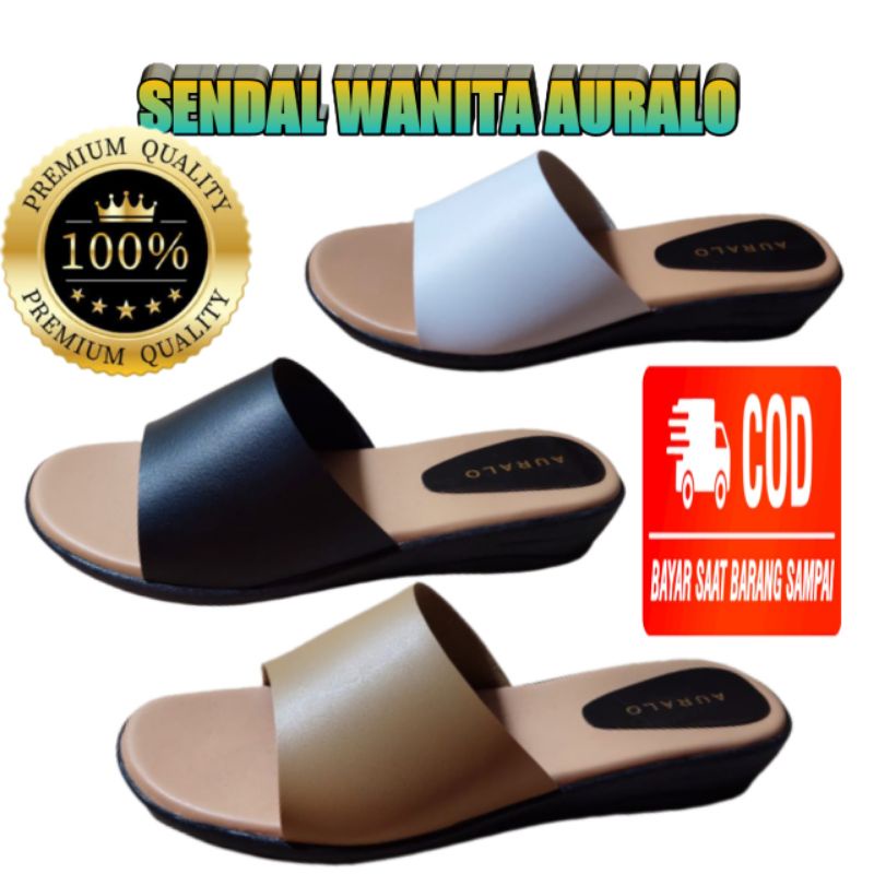 SANDAL WANITA  SANDAL PESTA TERBARU WEDGES AURALO QUALITY PREMIUM