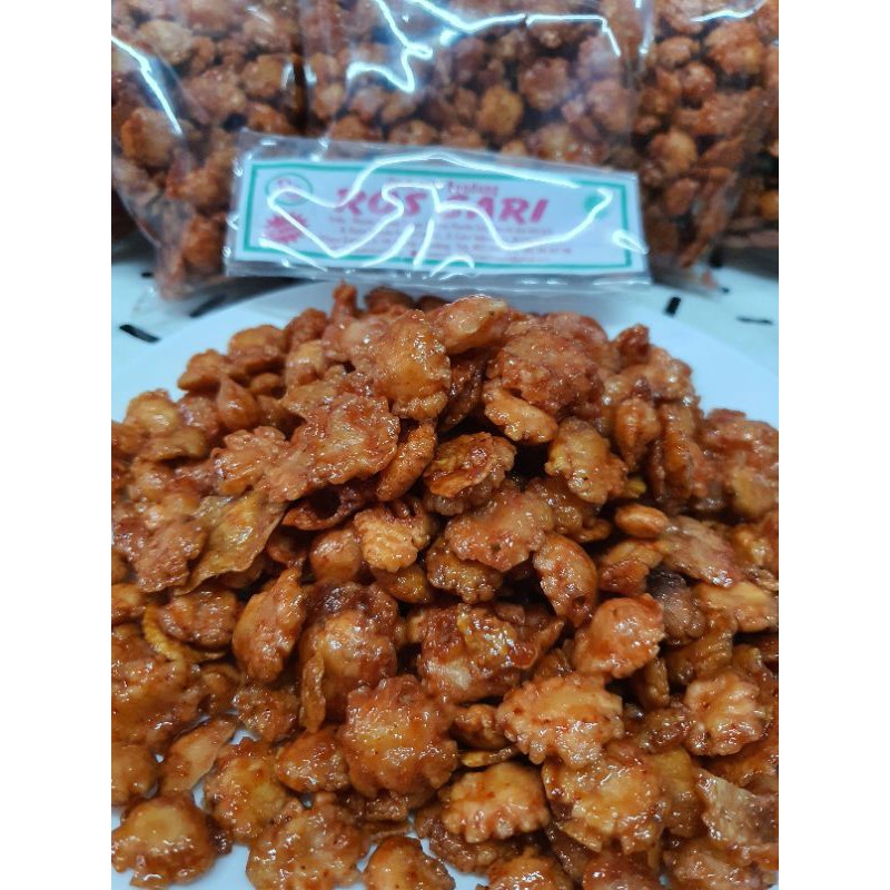 Keripik Emping Manis Pedas 200Gr Oleh Oleh Bandung