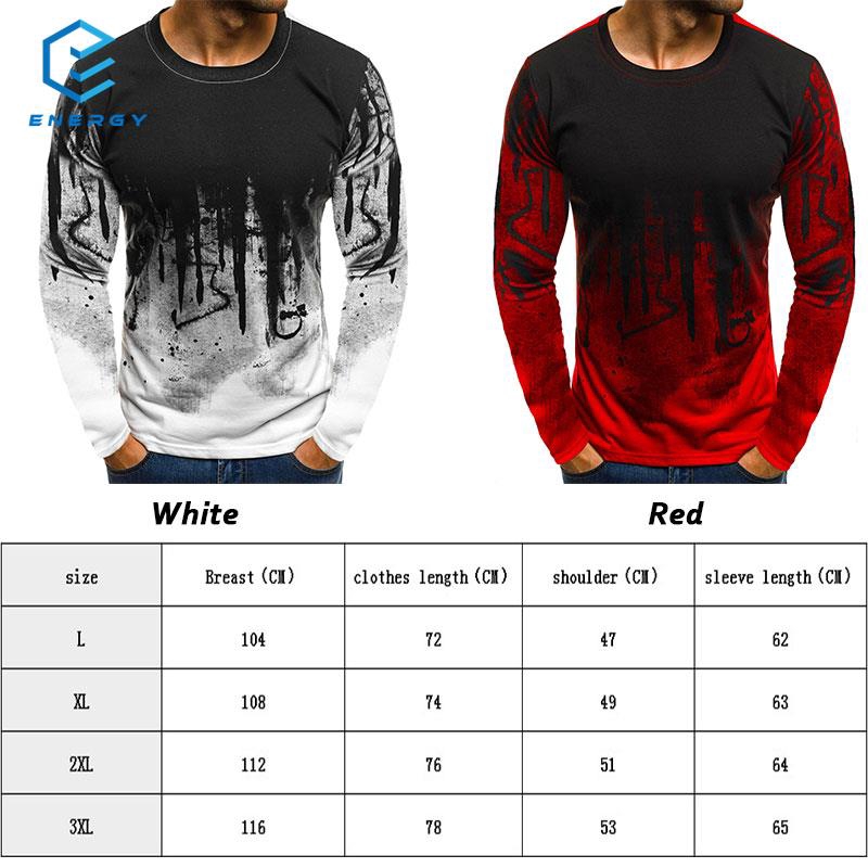 Egy Kaos  T Shirt Lengan  Panjang  Pria  Motif Camo Untuk 