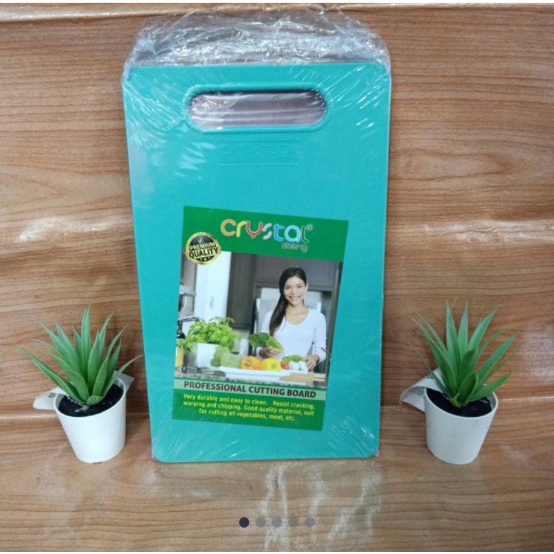 CUCI GUDANG Talenan Plastik Segi persegi panjang 33x20cm tebal 4mm " CRYSTAL" (double turun harga)