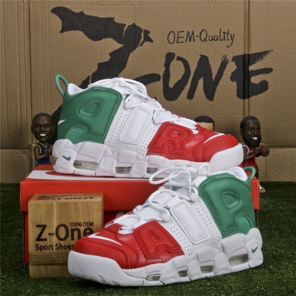 uptempo red and white