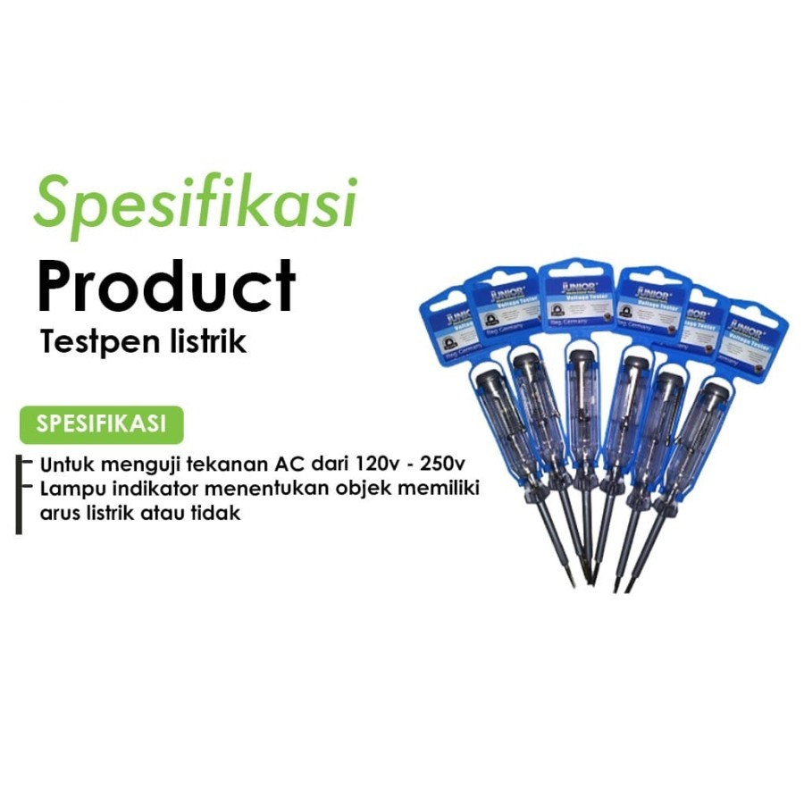 Nankai Testpen/ Obeng Tespen Listrik Junior