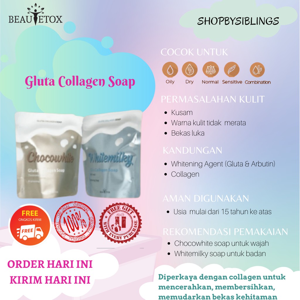 Beautox Gluta Collagen Soap 60 gr