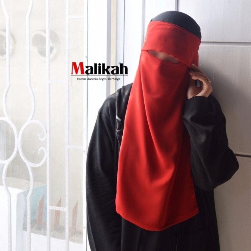 FLAP NIQAB BANDANA MALIKAH Cadar Poni Simpel by Abaya Malikah