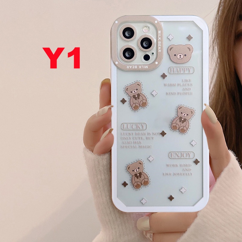 IPHONE Sahabat Lucu Soft TPU Case Kompatibel Untuk Iphone6 6s 7 8 Plus 11 Pro Max 7Plus 8Plus XR X XS Max 12 13 Pro Max 14 Pro Max Beruang Lucu Kelinci Soft Case