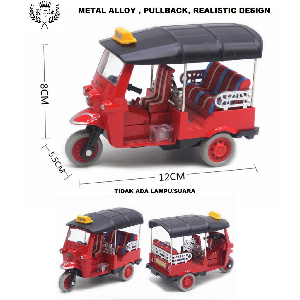 Diecast Miniatur BAJAJ BAJAY BEMO Klasik Skala 1:14 Metal Alloy Series