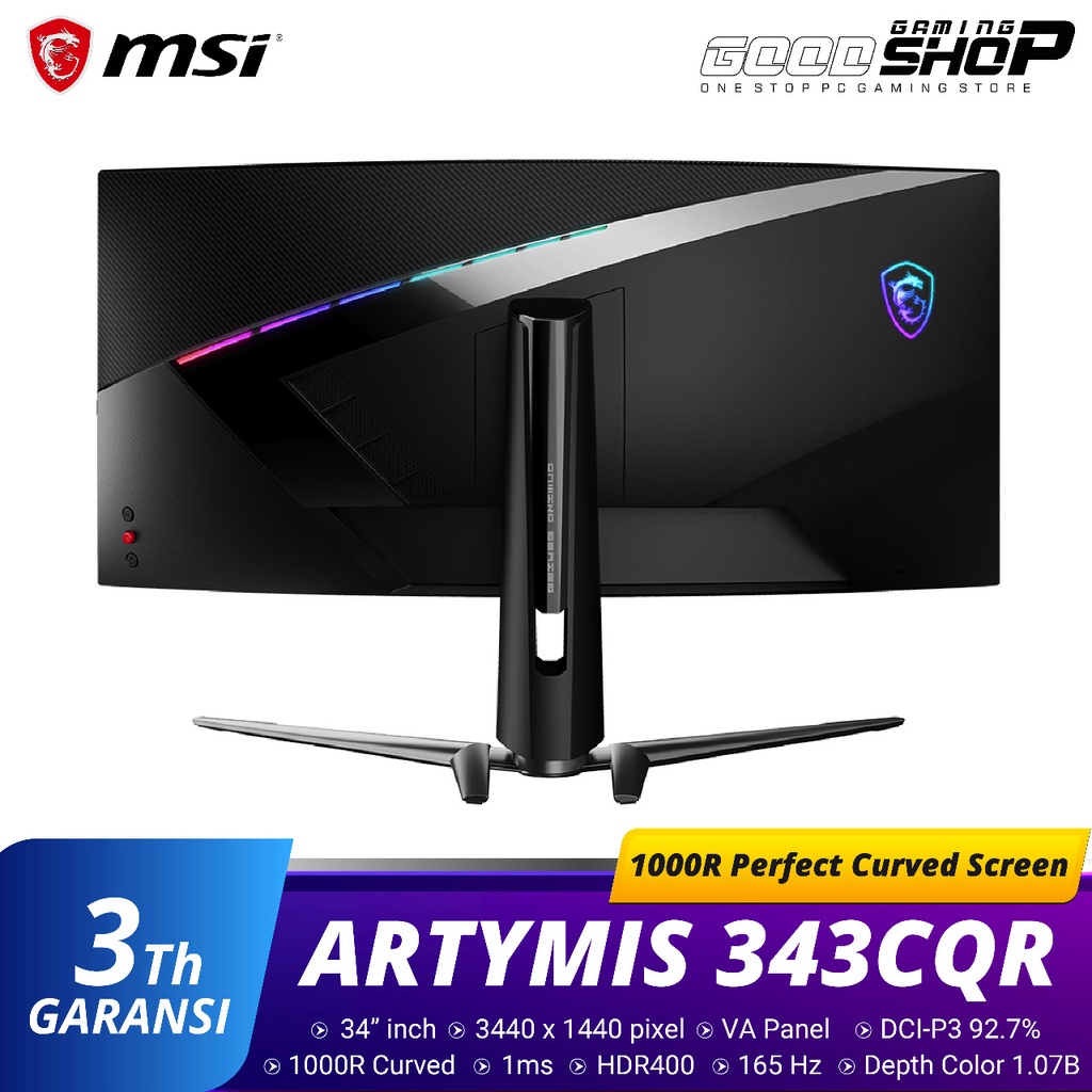 MSI MPG ARTYMIS 343CQR [1440p, 165Hz] - Gaming Monitor