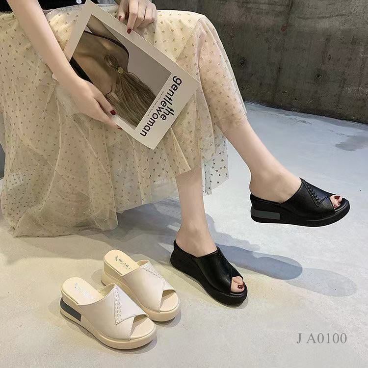 ANELA LYNE SANDAL WEDGES FASHION DEONA A0100 ORIGINAL