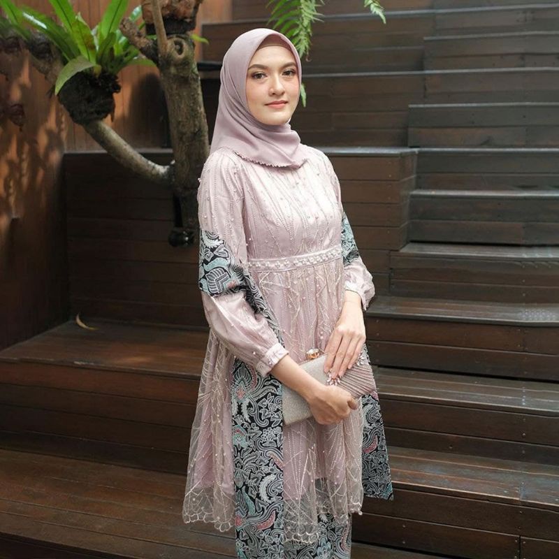 BATIK EXPRESS Ready kebaya batik Kondangan terbaru / Kebaya Lamaran termurah / Kebaya Tile payet Premium/ Kebaya Batik Wisuda KEBAYA NIRINA