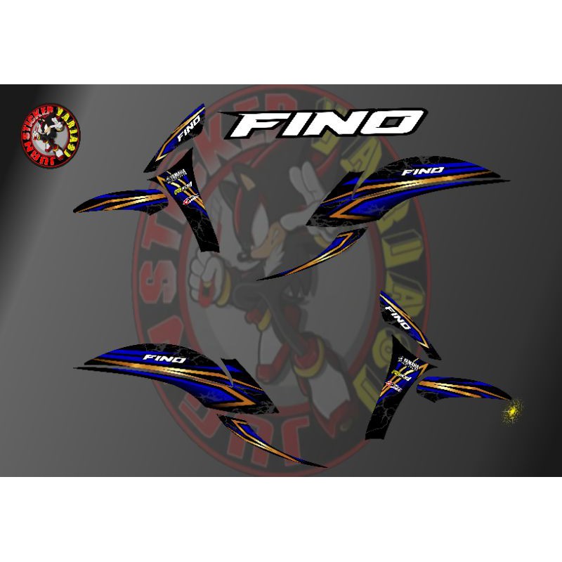 Striping Fino Fi Semi full/ stiker Motor Fino 125 / Striping Variasi Motor Yamaha Fino Fi semi full