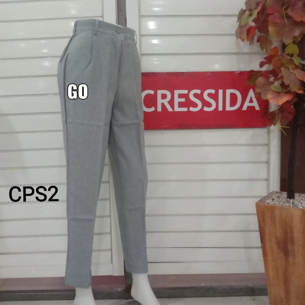 gof CPS CRESSIDA Celana Bahan Panjang Cewek Pakaian Wanita Bawahan Celana Sopan Cewek