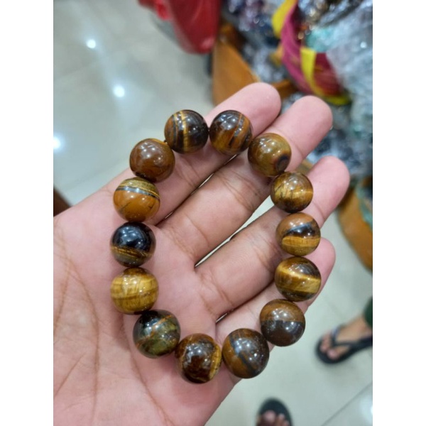 Gelang Batu Biduri Sepah Mata Harimau Tiger Eye Original