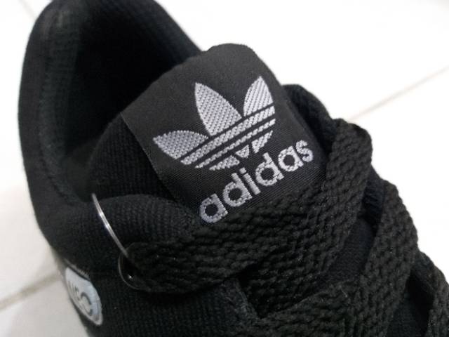 Sepatu Adidas Neo Black White Hitam Putih Sneakers Sekolah Kerja Kuliah Olahraga Sport Pria Murah