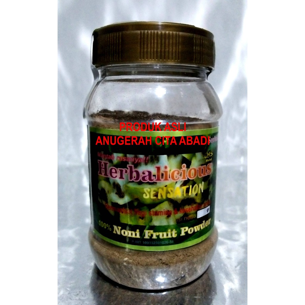 

Bubuk Buah Mengkudu Herbalicious Sensation Noni Fruit Powder 100gr Toples Plastik