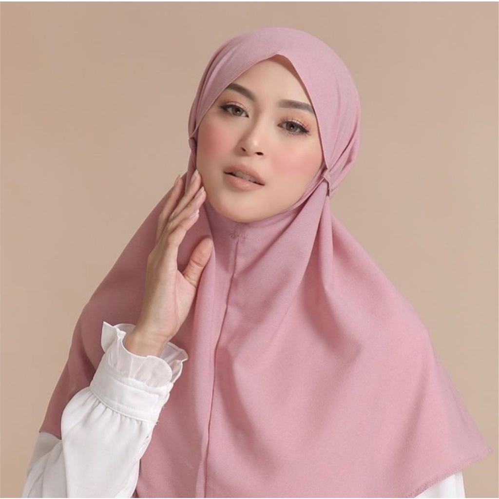 PROMO JILBAB KERUDUNG DEWASA KHIMAR POLOS INSTAN BERGO MARYAM TALI DIAMOND