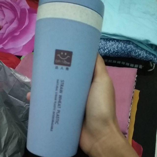 Termos Minum Dua Lapis Material Dasar Jerami Gandum