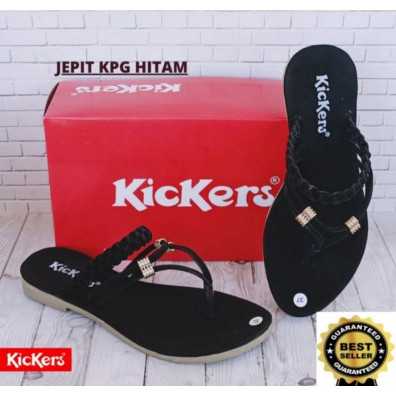 sandal japit wanita Kickers // sandal teplek kepang wanita //!sandal flat