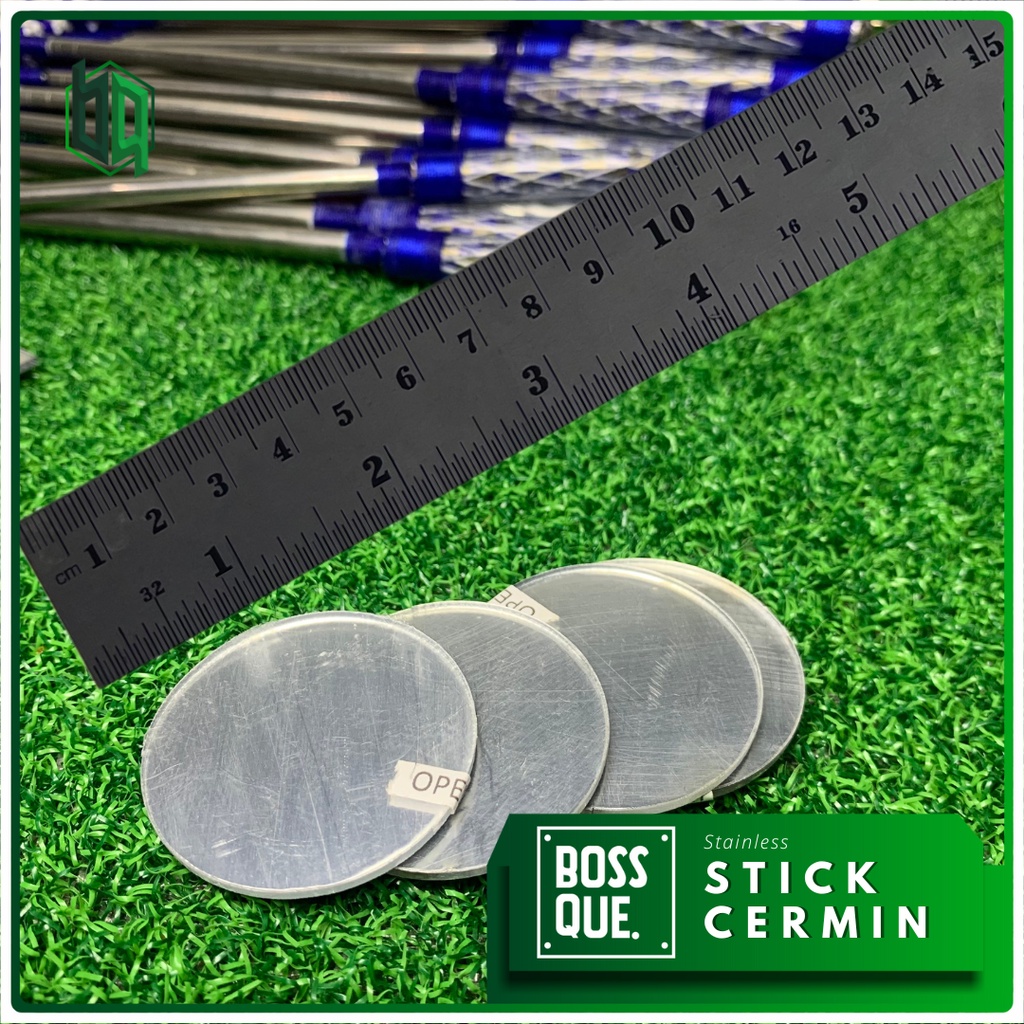 Stick Kaca Cermin Stainless Variasi Handle Jantur Mental Stick Ikan Cupang Ngedok