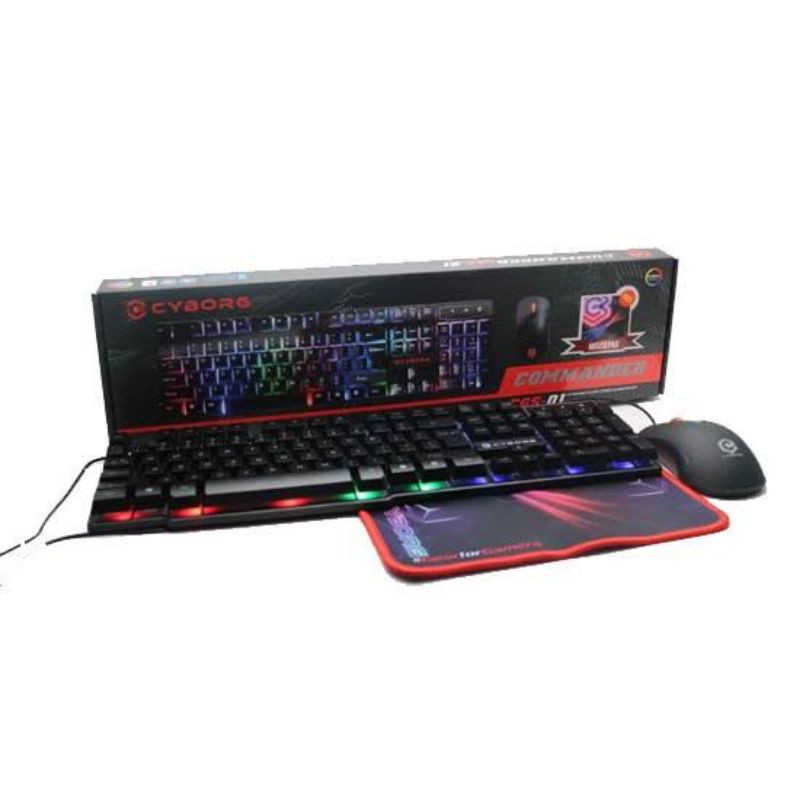 Keyboard&Mouse Cyborg CGS-001 + Mouse Pad