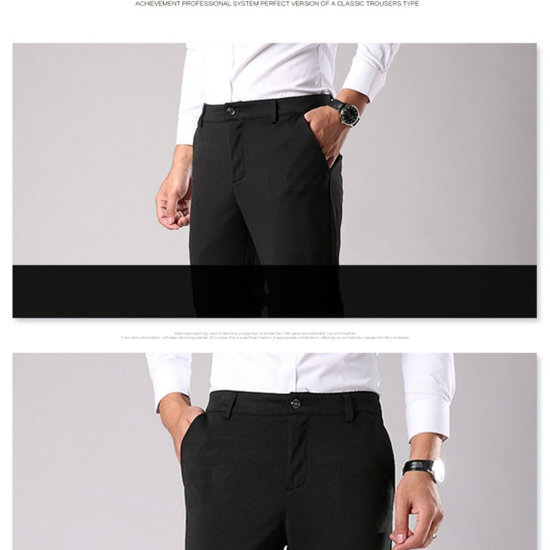 CELANA FORMAL / CELANA KERJA / CELANA KANTOR PRIA SLIMFIT HITAM HIGH TWIST ORIGINAL NIKAYU