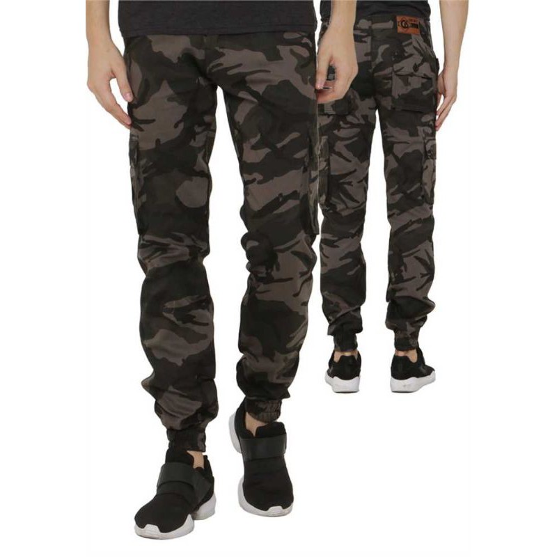 Celana Camo Cargo Panjang Loreng Army Pria Original