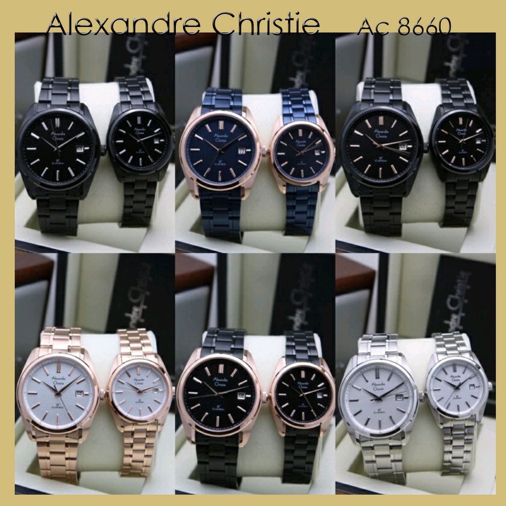 Alexandre Christie Ac 8660 / 8660 Jam Tangan Rante Original Garansi Resmi 1 Tahun