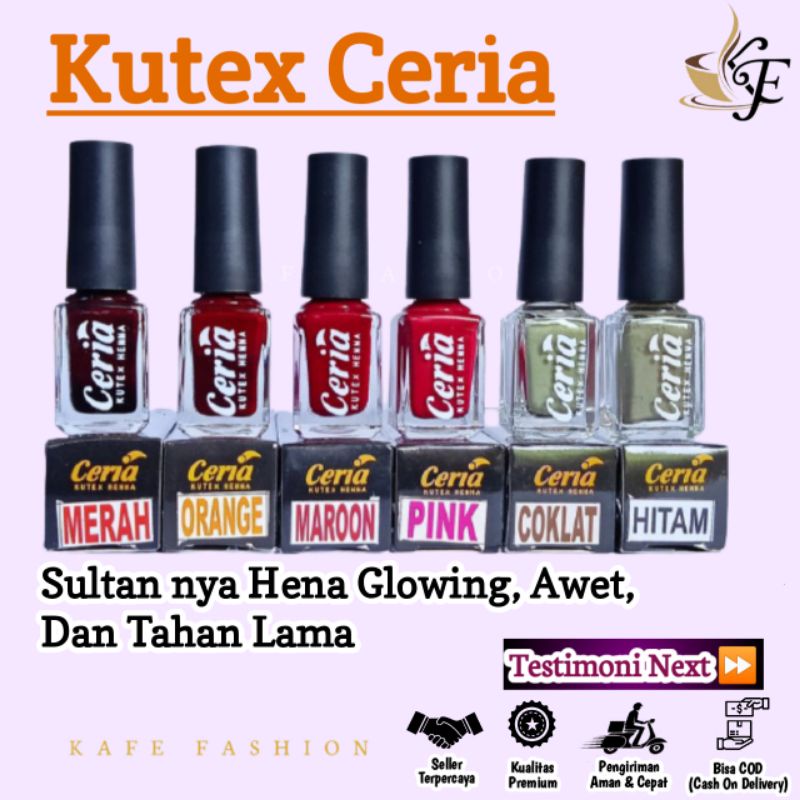 Kutek Halal Ceria Nail Henna Kuteks Muslimah Hena Kuku Sah Sholat Pewarna Kuku Collagen Maroon Hitam Sehat Glowing Sahabat Tuffah Nauraa Razeta Inai Pacar Kuku