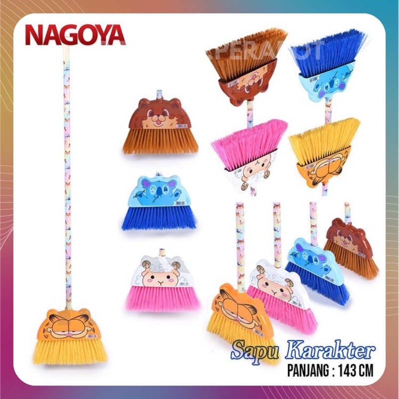 Nagoya - Sapu Nilon Karakter / Sapu Plastik / Sapu Lantai