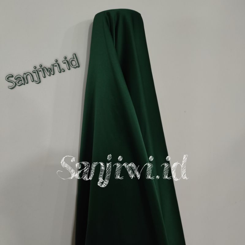 Kain SATIN VELVET PREMIUM / Kain Satin Bridesmaid High Quality-Hijau botol