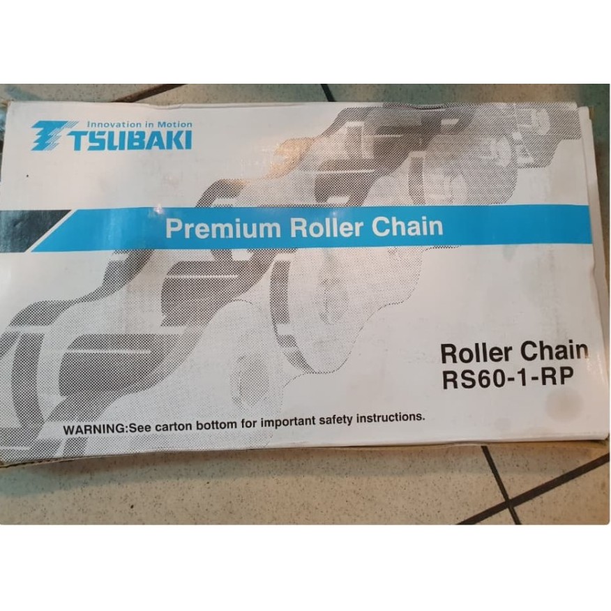 Premium Roller Chain Rantai RS 60 / RS60 -2 Double 10FT 10 FT 10 Feet Tsubaki