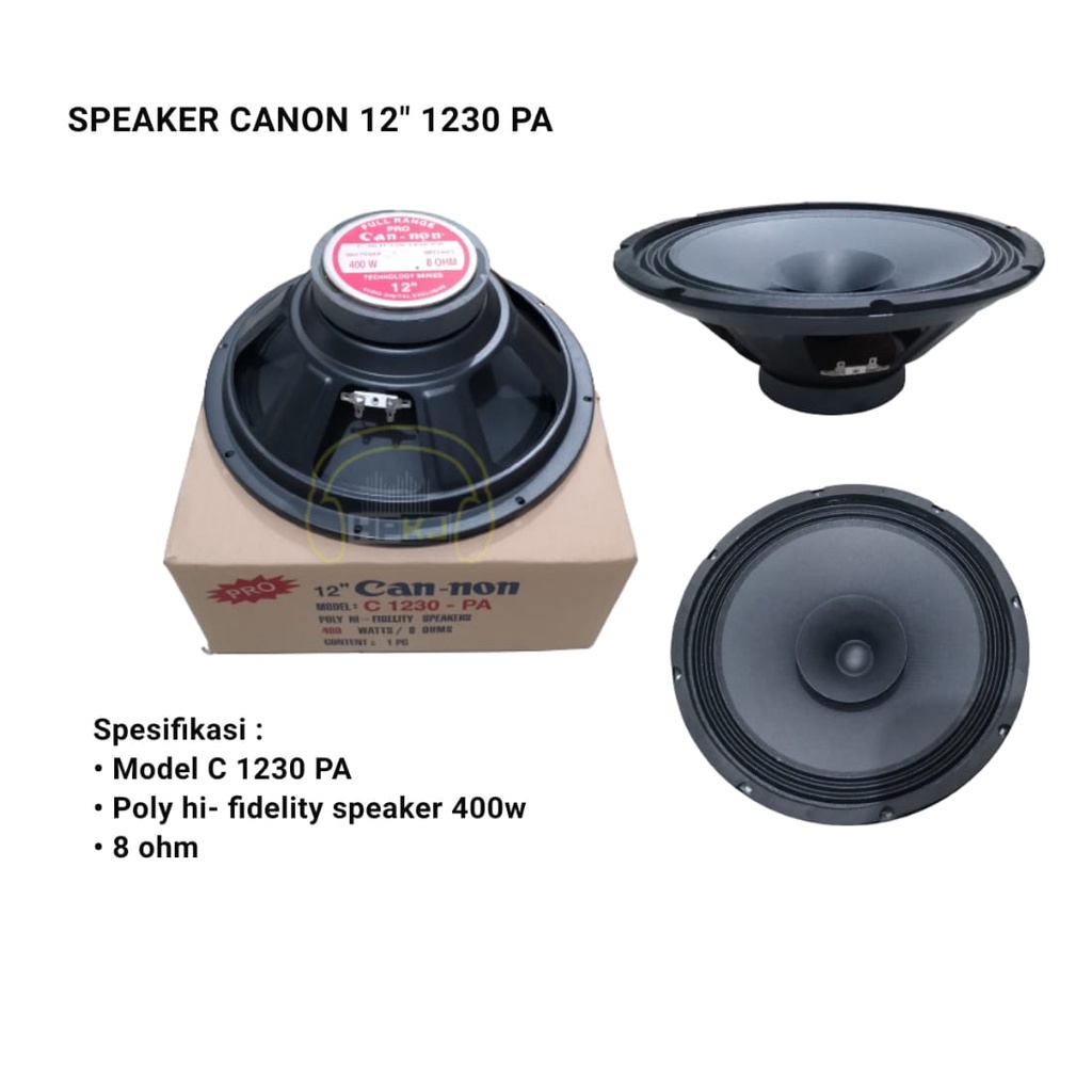 SPEAKER CANNON 12" 1230 PA Spiker canon 1230 pa