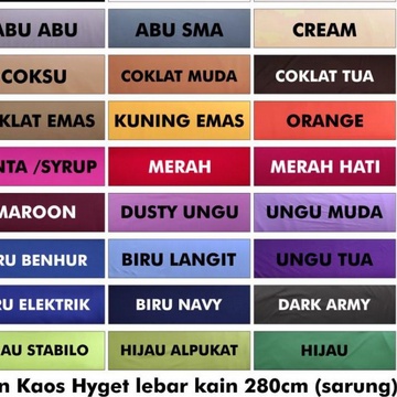 Termurah Kain Furing Kaos Hyget higet untuk Daleman pakaian gamis rok  atasan kain backdrop Lebar 280cm-3m