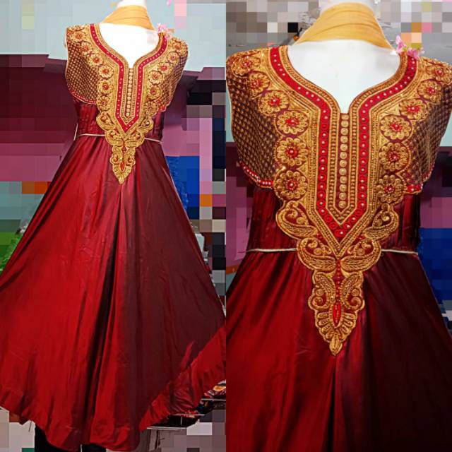 Baju india import/ gamis india/ maxi dress/ baju pesta / busana muslimah