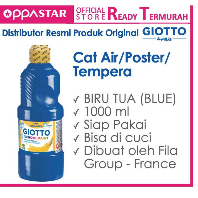 

✫ Giotto School Paint 1000 ml Ultramarine Blue - Cat Air ✻