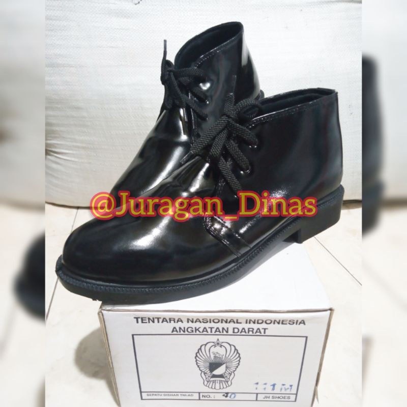 SEPATU PDH TNI KILAP PEMBEKALAN SATPAM SECURITY MOLDING
