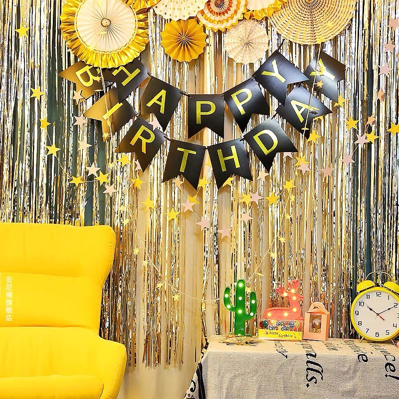 Curtain foil / tirai foil import /rumbai foil/tirai backdrop