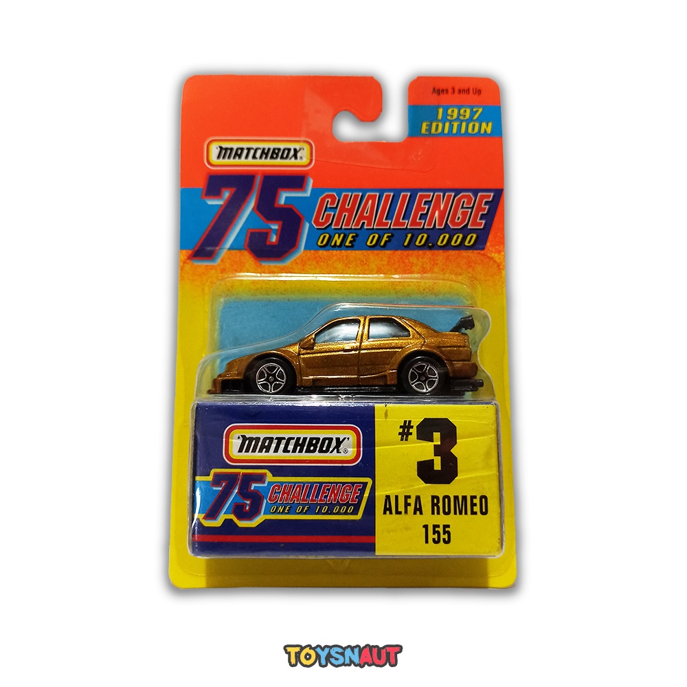 MBX Matchbox Alfa Romeo 155 75 Challenge Gold 1996 Diecast Cars