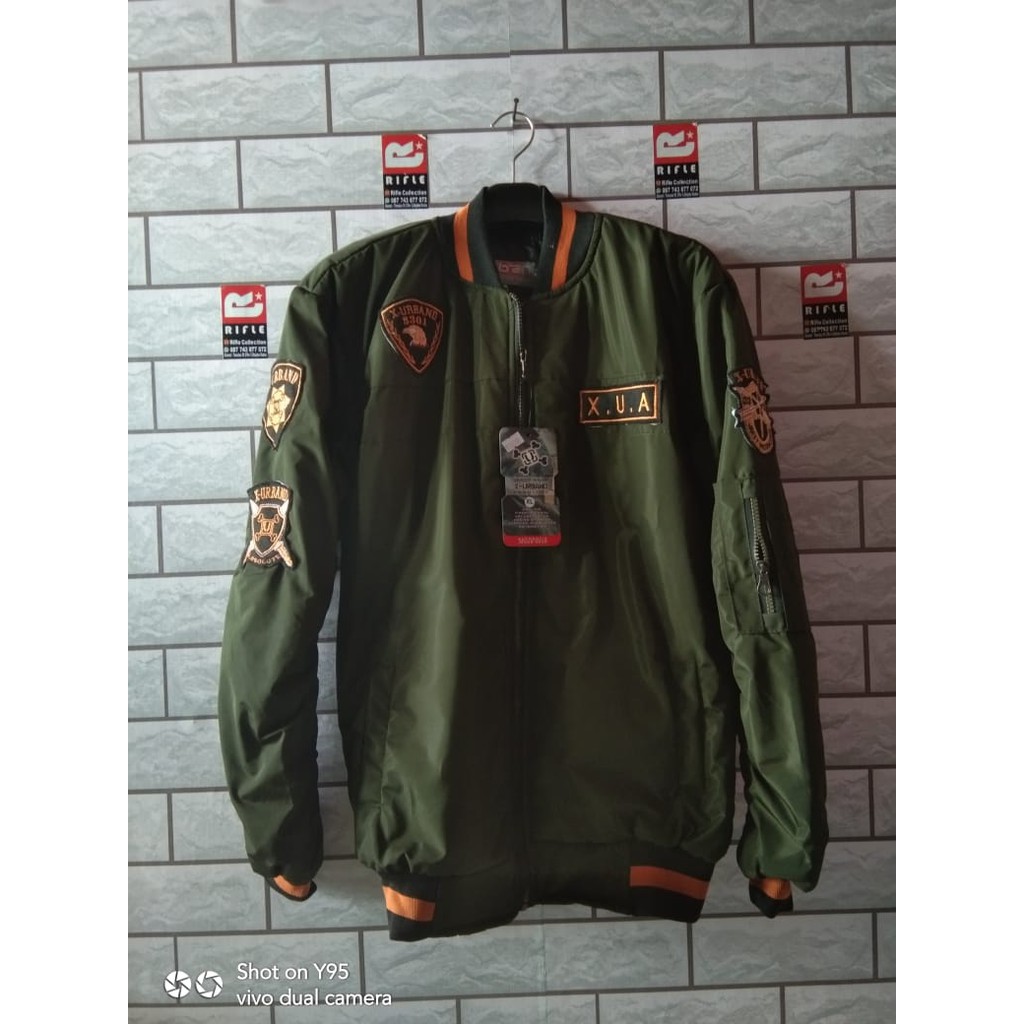 TERLARIS !! JAKET BOMBER PRIA ORIGINAL X.U.A