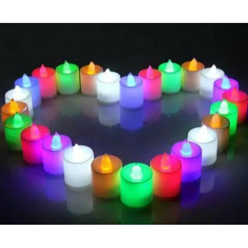 Lilin Elektrik LED Candle Lampu Hias Electric Mini Hias Murah Pesta Natal