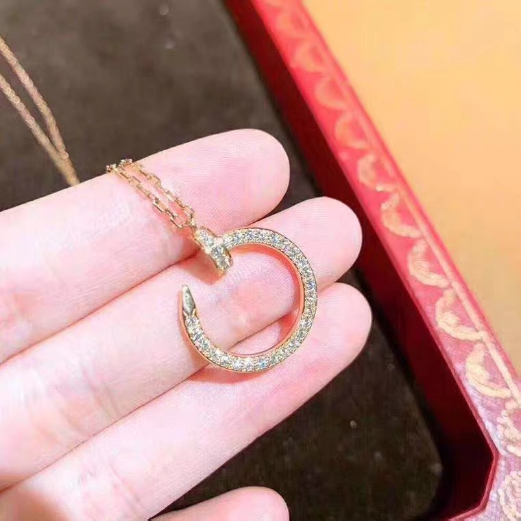 2021 Kalung Rantai Titanium Steel Lapis Rose Gold 18K Desain Minimalis Mewah Untuk Wanita