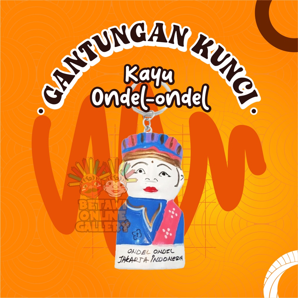 Gantungan Kunci Ondel Ondel [SATUAN]