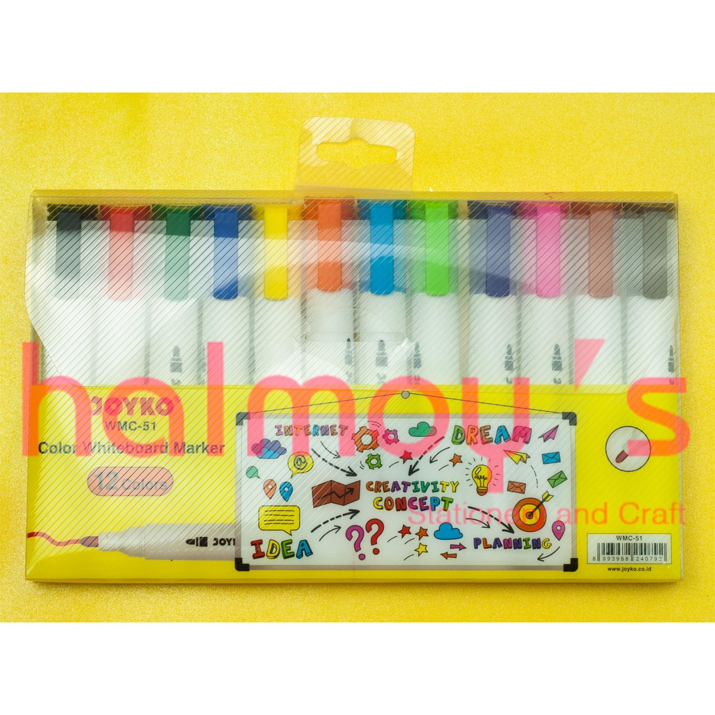 

SPIDOL WHITEBOARD JOYKO WMC - 51 12 COLOR / WARNA