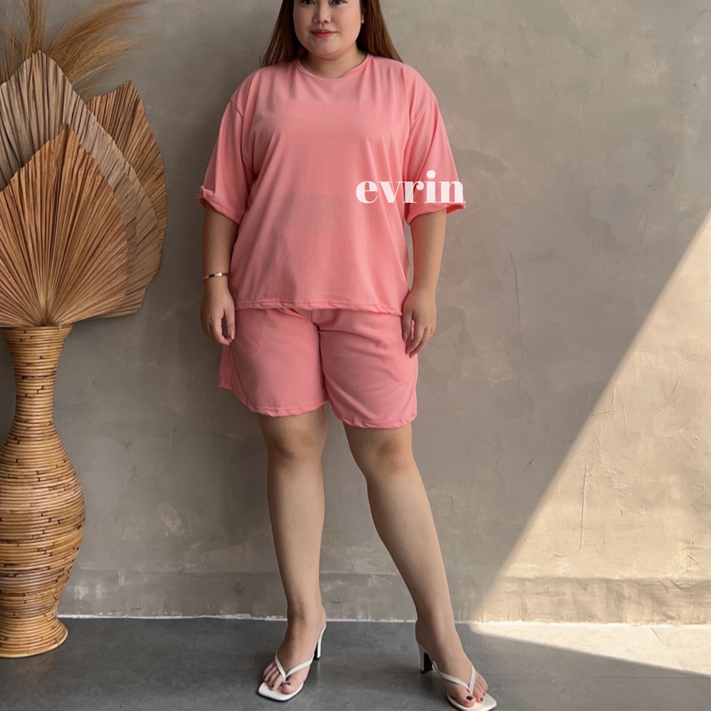 Baju Setelan Wanita Jumbo - Baju Setelan Wanita Celana Pendek - Setelan Celana Pendek Wanita